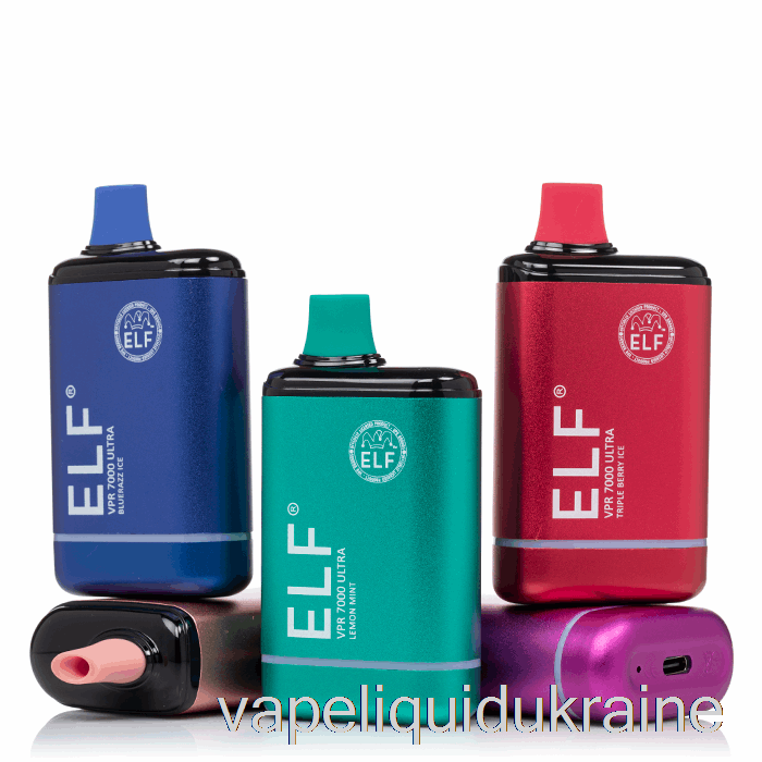 Vape Liquid Ukraine ELF VPR 7000 Ultra Disposable Black Ice